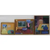 Katherine Spitzhoff, Clothesline, 1990, The Oil on Board: (i) 'Clothesline'