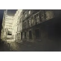 Imp De Clichy by Herve Guilleux, Oil on board, sold Jun 2025