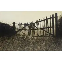 La Barriere (The Barriers) by Herve Guilleux, Oil on board, sold Jun 2025