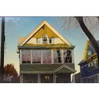 Peter III Poskas, Bishop Street, Oil on board