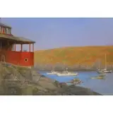 Peter III Poskas, Harbor., Oil on board