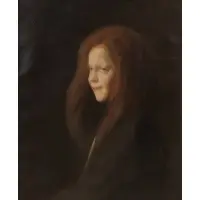 Charles Sprague Pearce, La Petite Rieuse (The Little Laugh), Oil on canvas