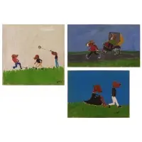 Rickshaw by Earl Swanigan, Oil on board, sold Jun 2025