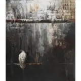 Kevin Sonmor, The Border Site, 1994, Oil on canvas