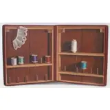 Ann Osenga, Sewing Cabinet, Acrylic on shaped canvas wood