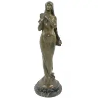 Maurice Bouval, Pandoras Secret, bronze sculpture