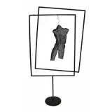 David Begbie, Mesh screen torso hanging in a double metal frame
