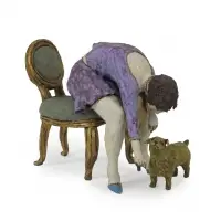 Kathy Ruttenberg, Puppy Love, Ceramic Sculpture