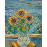 Jehudith, Sunflowers, Oil on canvas