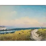 Ralph Carpentier, Offshore Fog, Gardiner's Bay, 1992, Oil on canvas Signed and dated lower right