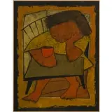 Ángel Botello, Nino con una Taza (Boy with a Cup)