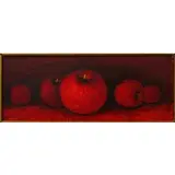 A Garcia Lopez, Apples, Oil on masonite