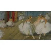 Gabriel Spat, Ballet Rehearsal, Oil on canvas board