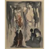 Thus Was Earth Created by Salvador Dalí, Woodcut on paper, sold Jun 2025