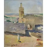 Hugo Backmansson, From Tangier, 1909, Oil on canvas