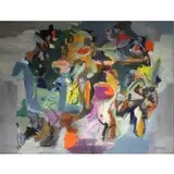 Boris Chetkov, Composition, Acrylic on board