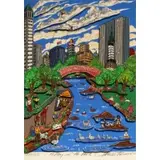Charles Fazzino, A Day in the Park, 3-D Silkscreen with glitter