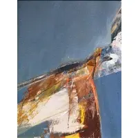 Untitled (blue abstract) by Budd Hopkins, 1964, Oil on canvas, sold Jun 2025