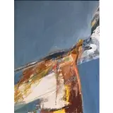 Budd Hopkins, Untitled (blue abstract), 1964, Oil on canvas