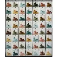 John Gettings, Julie 56x, 2006, 48 Polaroid photographs, thumbtacks, aluminum, cork board and tempered glass
