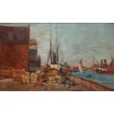 Tina Blau, Aus Kopenhagen (Copenhagen), Oil on board