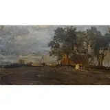 Tina Blau, Sholnok (Szolnok, Hungary), Oil on canvas