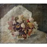 Tina Blau, Floral Still-Life, Oil on canvas