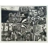Vincent Smith, The triumph of B.L.S., A.P etching