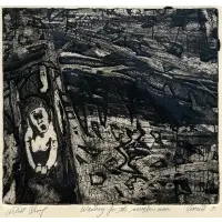 Waiting for the number man by Vincent Smith, AP Etching, sold May 2025