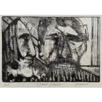The Black Theatre by Vincent Smith, Etching, sold May 2025