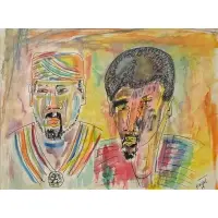 Vincent Smith, Brothers., Pen and watercolor