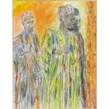 Vincent Smith, Hausa Men In Nigeria, Gouache