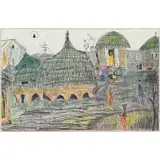 Vincent Smith, The Timeless Ancestral Gods Of The Gree-Gree Bush & Everywhere, Mixed media on paper
