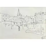 Vincent Smith, Dar es Salaam, Ink drawing