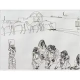 Vincent Smith, Somali Women In Harar, Etching signed, titled, and dated, 1975 with gallery label verso