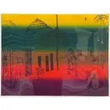 Vincent Smith, Through Masai Country, Color etching, signed, titled and dated, 1975