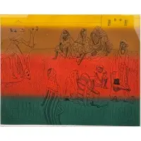 Below The Sahara by Vincent Smith, Color etching, signed, titled and numbered, "106/125", sold May 2025