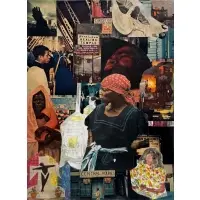 Precious Love by Vincent Smith, Collage, signed, titled, and dated, 1969, sold May 2025