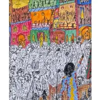 UNTITLED by Vincent Smith, Drawing in ink and color, sold May 2025