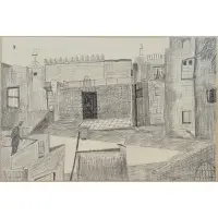 Elmira (Slave) Castle by Vincent Smith, Pencil, sold May 2025