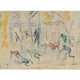 Vincent Smith, Tear Gas, Watercolor