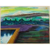 Vincent Smith, Mt Kilimanjaro, Gouache
