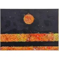 Equator by Vincent Smith, Oil on paper, sold May 2025