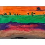 Vincent Smith, Ethiopian Landscape, Gouache