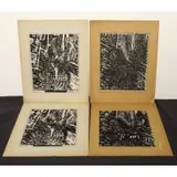 Vincent Smith, First Day Of School, 4 Woodcuts signed, 2 numbered from an edition of 66 and 2 Woodcuts signed and dated 66