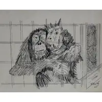 C.O.D by Vincent Smith, , Ink drawing, sold May 2025