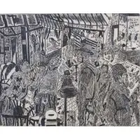 The Long Hot Summer by Vincent Smith, Etching, signed, titled and dated, 1965, sold May 2025