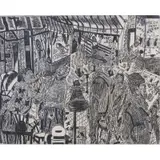 Vincent Smith, The Long Hot Summer, Etching, signed, titled and dated, 1965