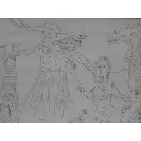 Untitled by Vincent Smith, Ink Drawing, Signed, sold May 2025