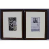 Vincent Smith, Untitled and apparently unsigned, [2] 2 x Ink and collage